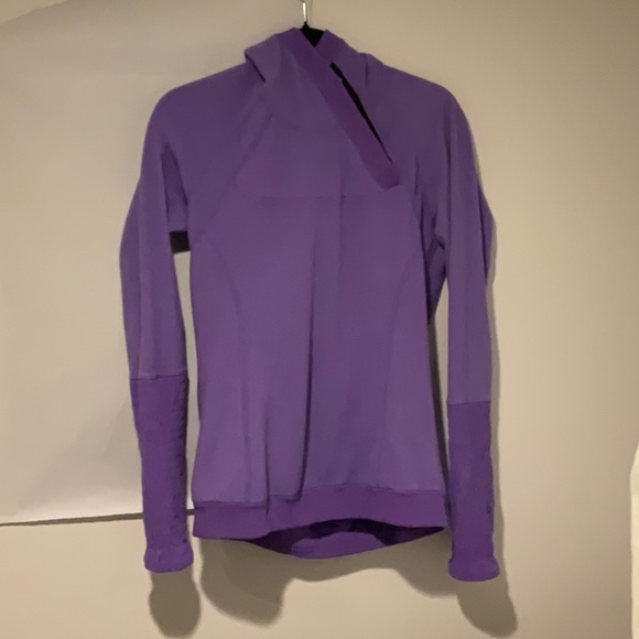 Lululemon Fleece Hoodie, Periwinkle, Sz 6 - Picture 1 of 8